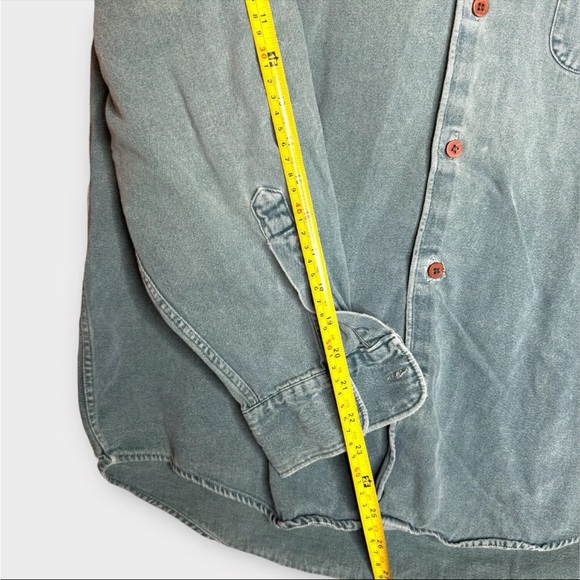 Vintage Banana Republic Shirt Mens Medium Green Adventure Outfitter Miss Buttons - Picture 13 of 13